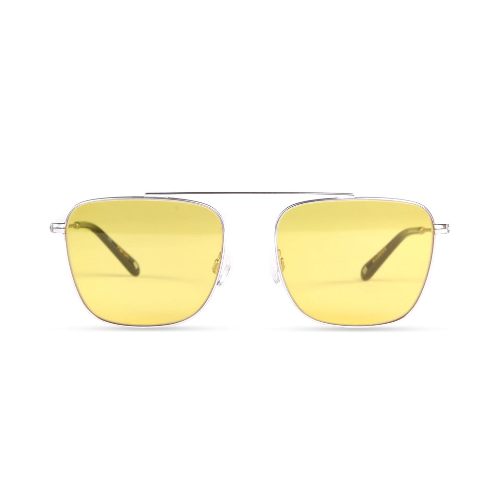 Maddox PRYZMEYEWEAR Brushed Silver Yellow 